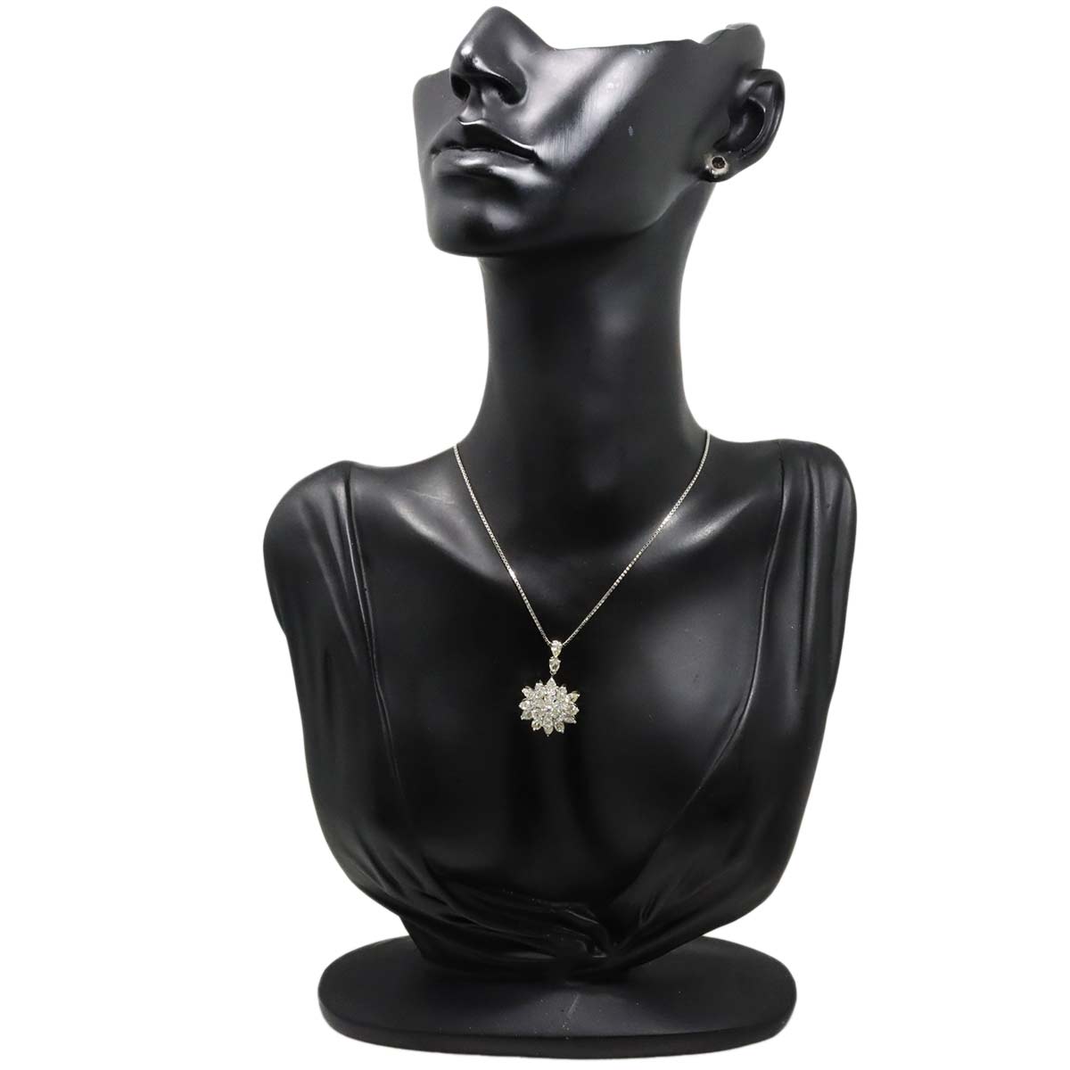 Diamond 3.05ct/0.06ct Necklace Pt SV Platinum
