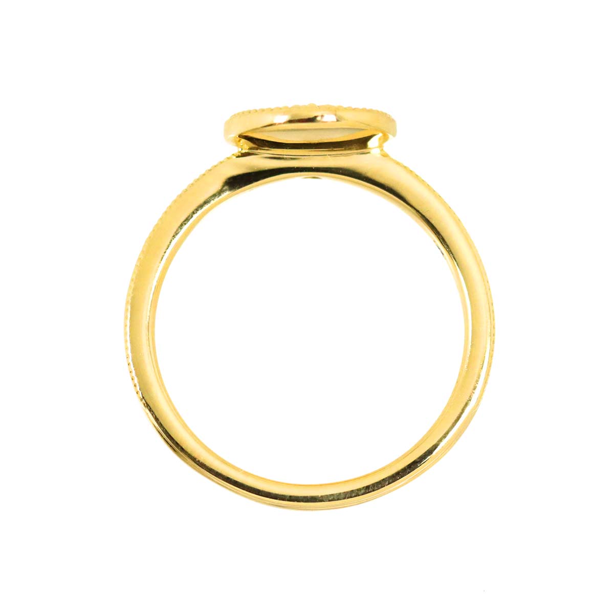 Diamond 0.102ct/0.13ct Ring 18K YG Yellow Gold 750 6-6.25(US)