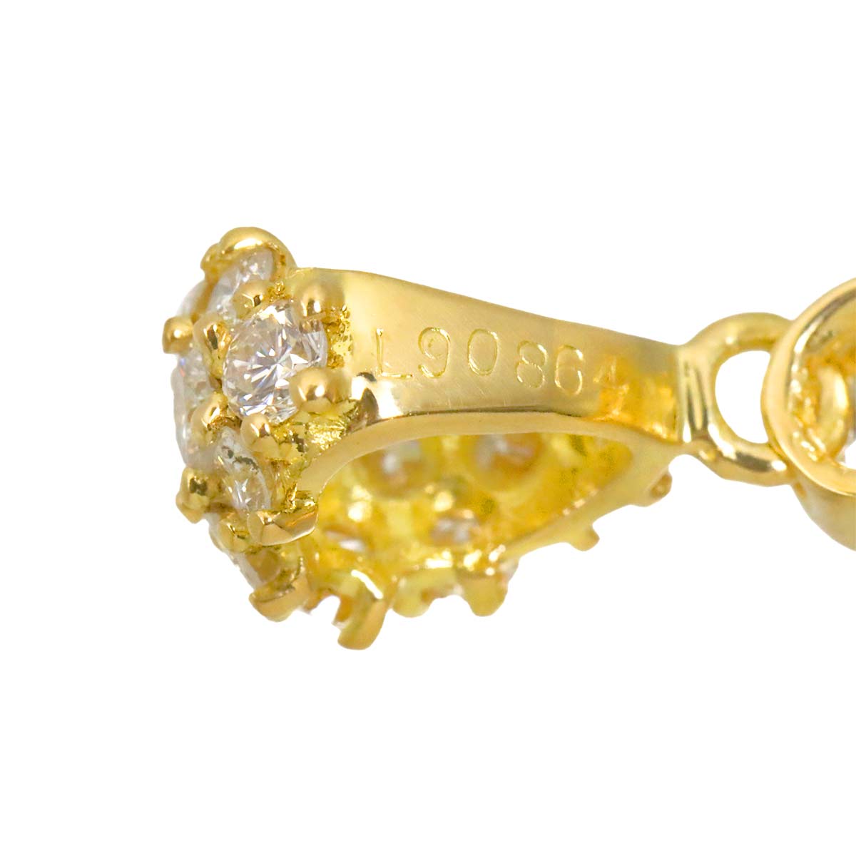 Diamond 2.01ct Pendant 18K YG Yellow Gold 750