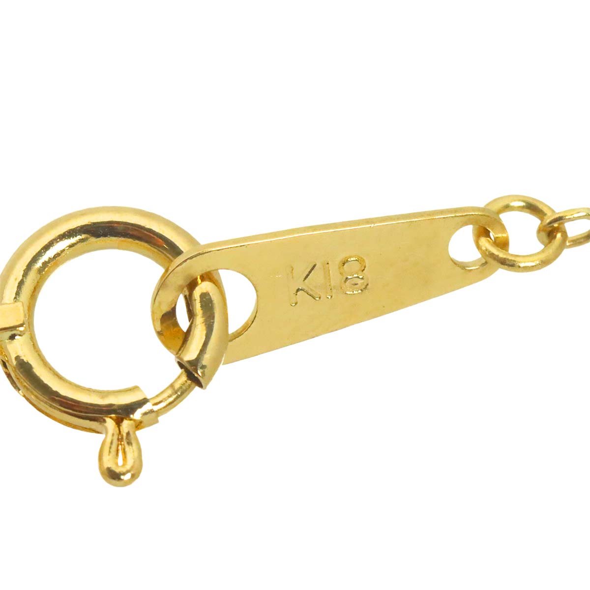 Diamond 0.363ct/0.13ct Necklace 18K YG Yellow Gold 750