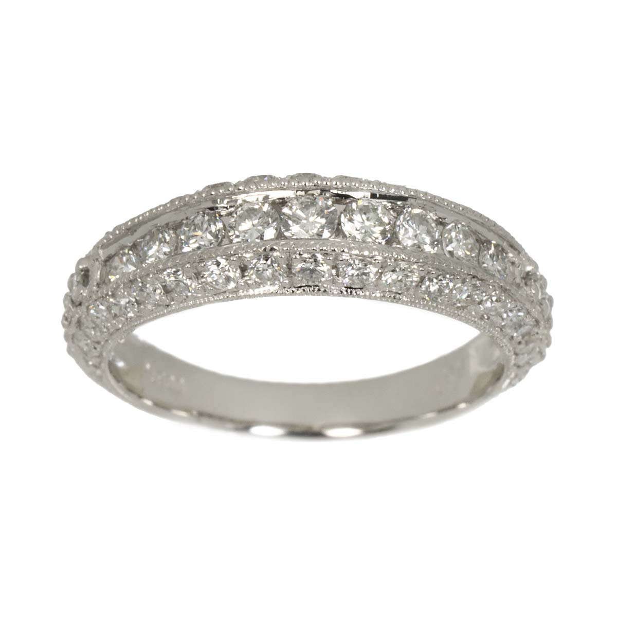 Diamond 0.99ct Ring Pt Platinum size6(US)