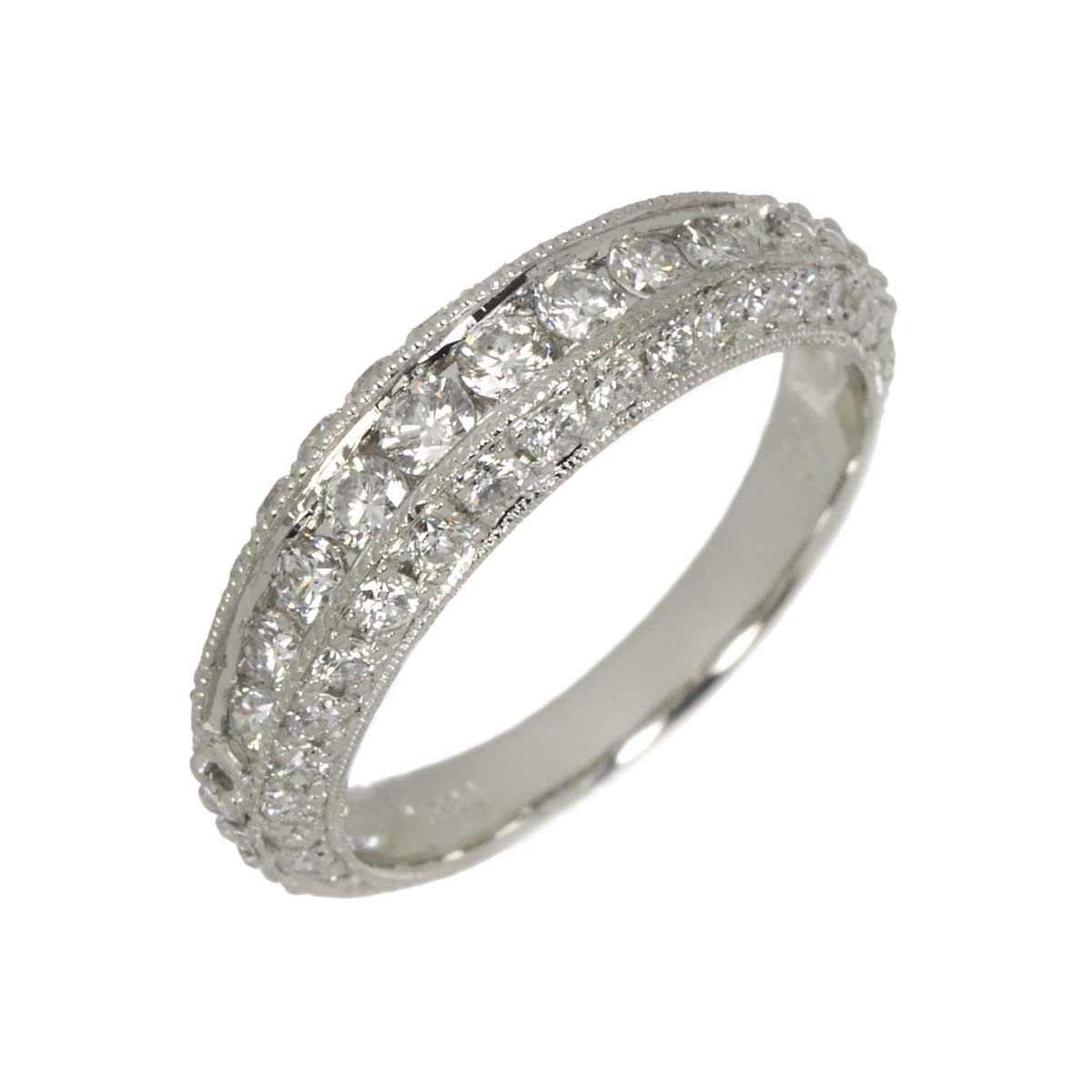 Diamond 0.99ct Ring Pt Platinum size6(US)