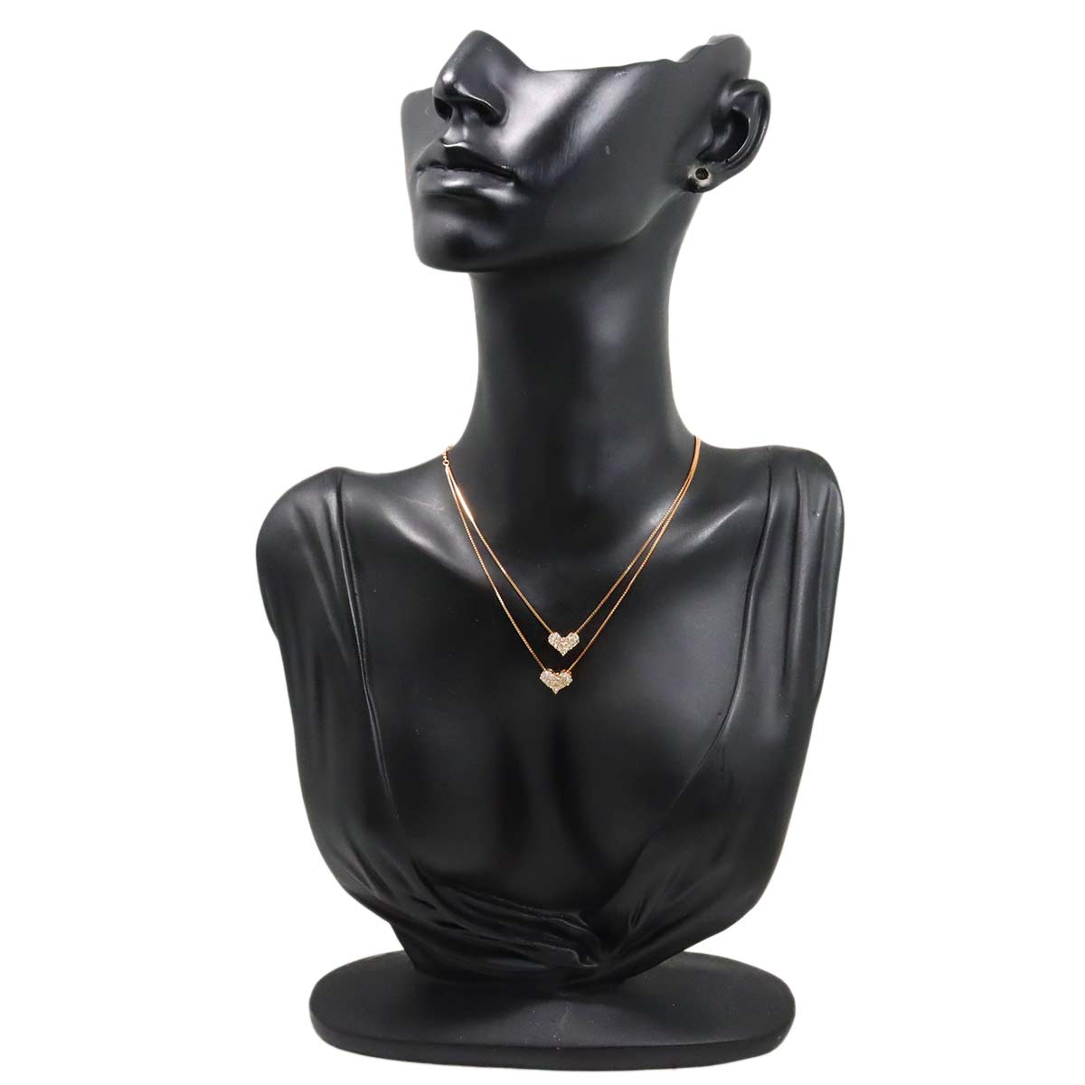 Diamond 0.27ct/0.21ct Necklace 18K Pink Gold 750