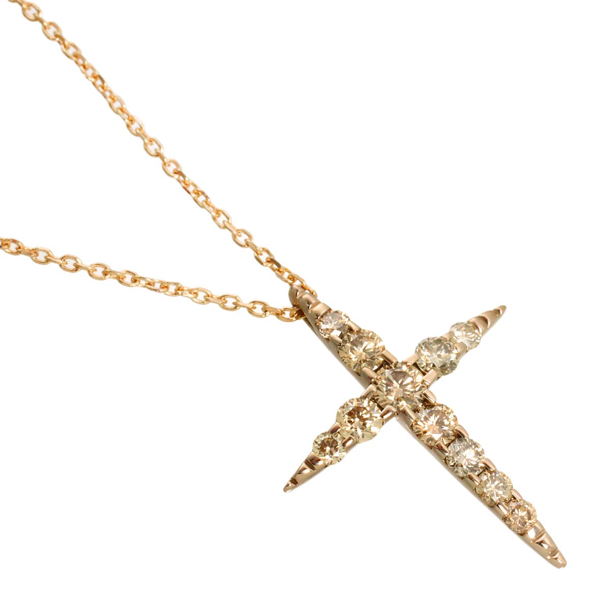 Brown Diamond 0.70ct Necklace 18K Brown Gold 750