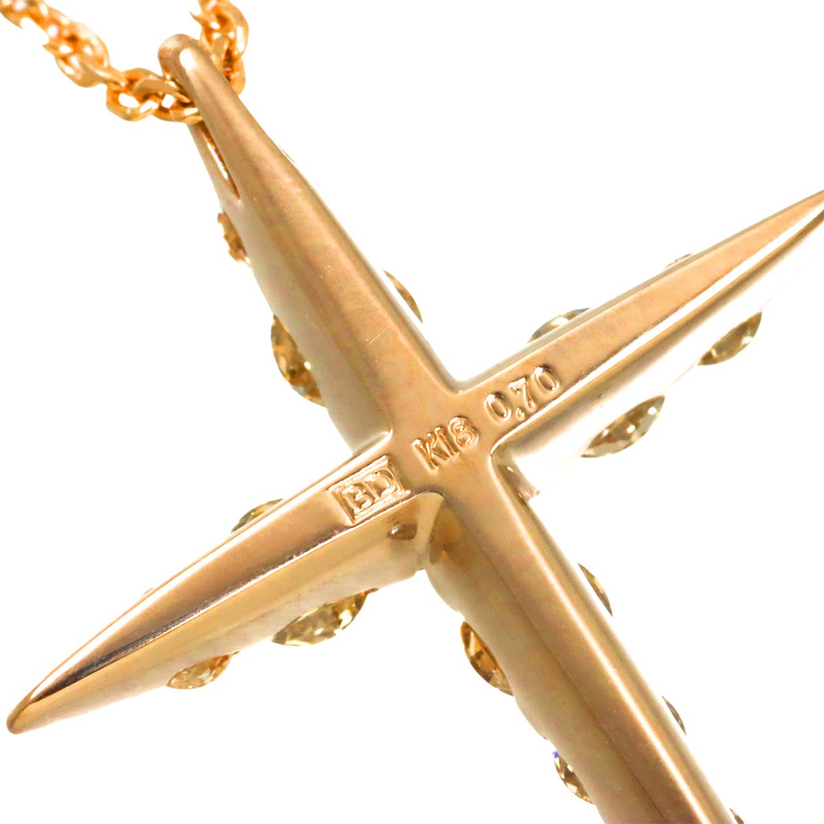 Brown Diamond 0.70ct Necklace 18K Brown Gold 750