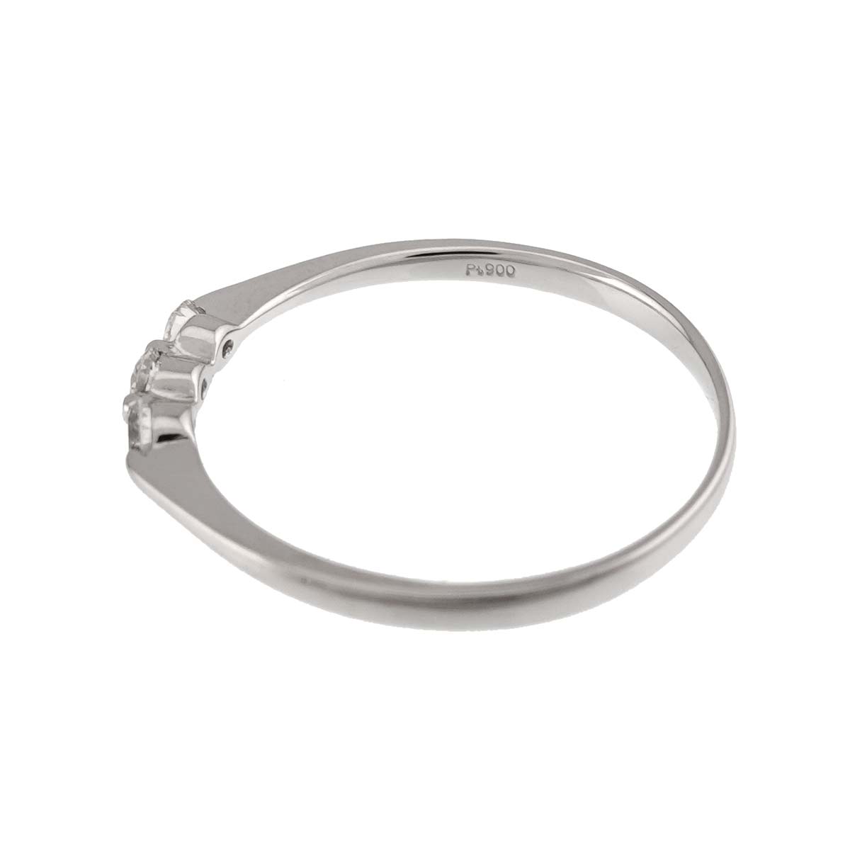 Diamond 0.20ct Ring Pt Platinum size6.75(US)