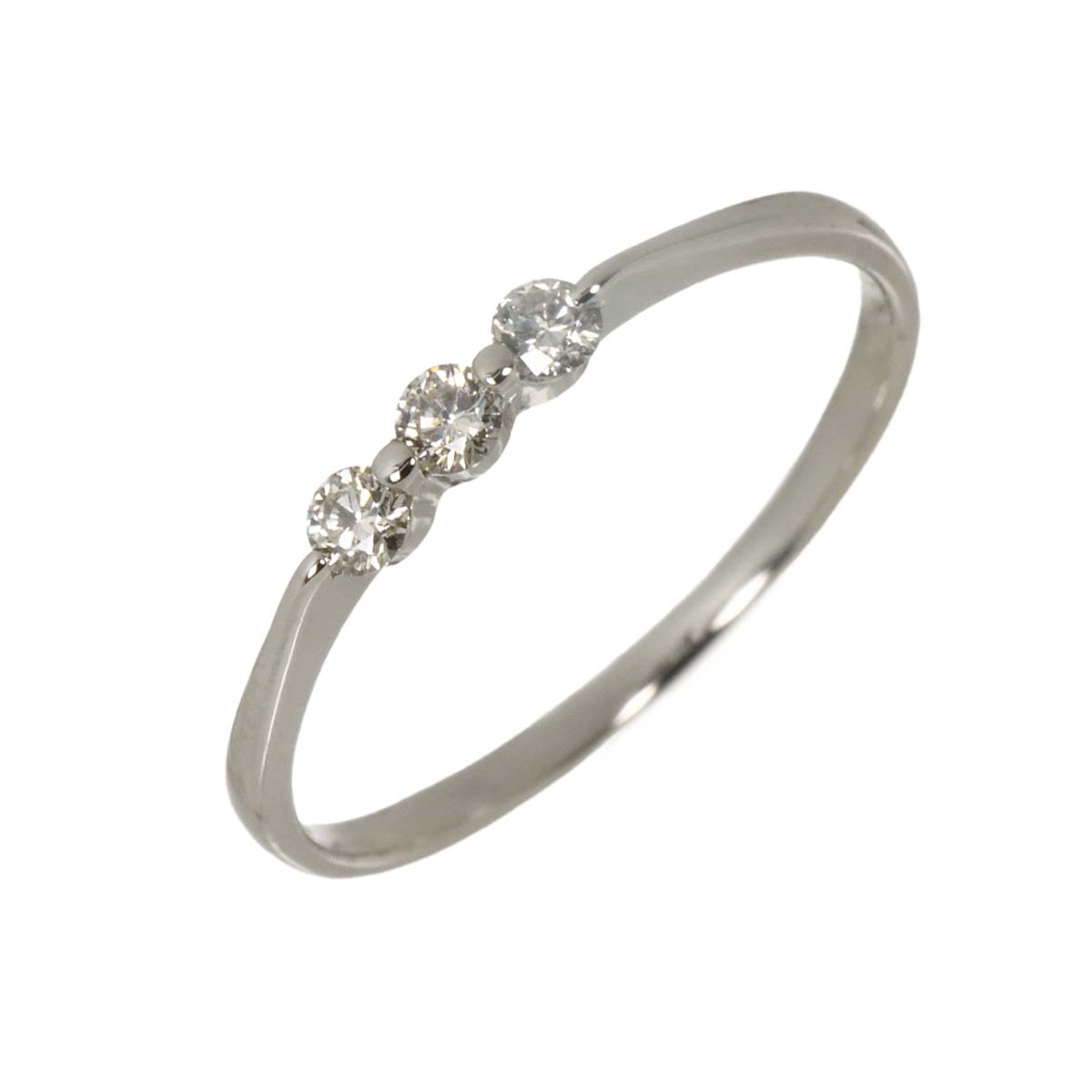 Diamond 0.20ct Ring Pt Platinum size6.75(US)