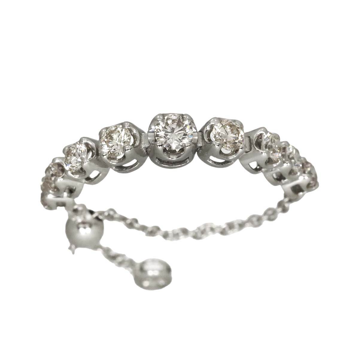 Diamond 0.45ct Ring Pt Platinum Free size
