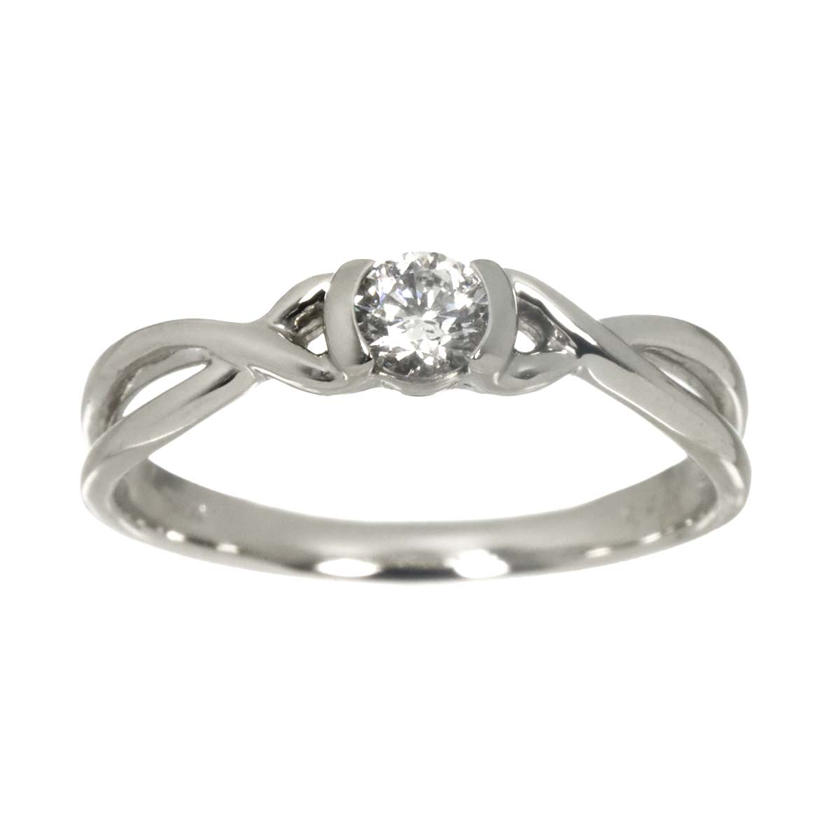 Diamond 0.20ct Ring Pt Platinum size5.25-5.5(US)