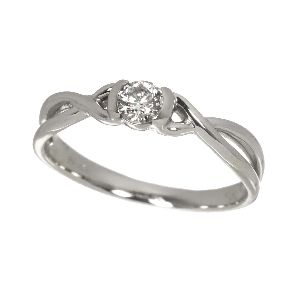 Diamond 0.20ct Ring Pt Platinum size5.25-5.5(US)