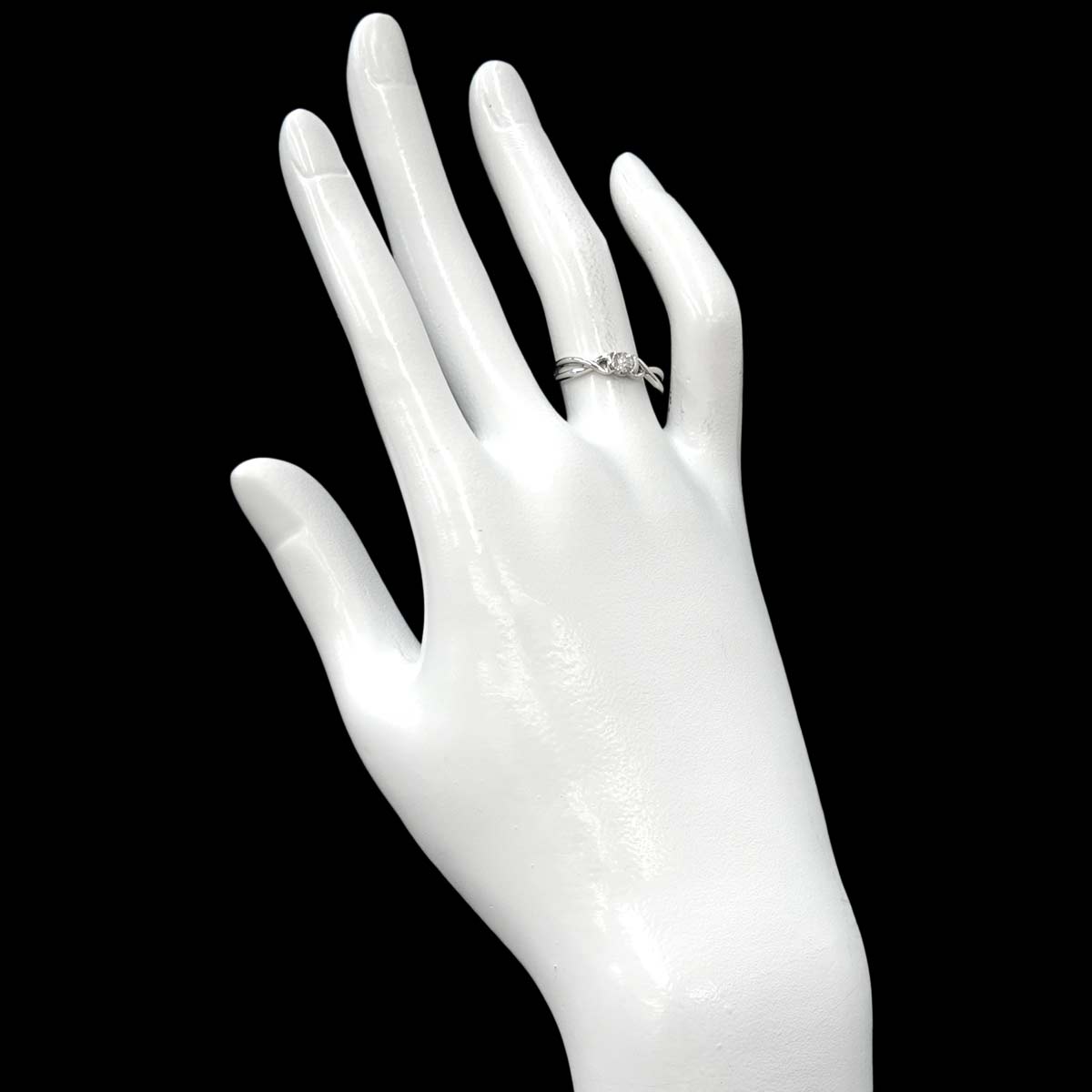 Diamond 0.20ct Ring Pt Platinum size5.25-5.5(US)