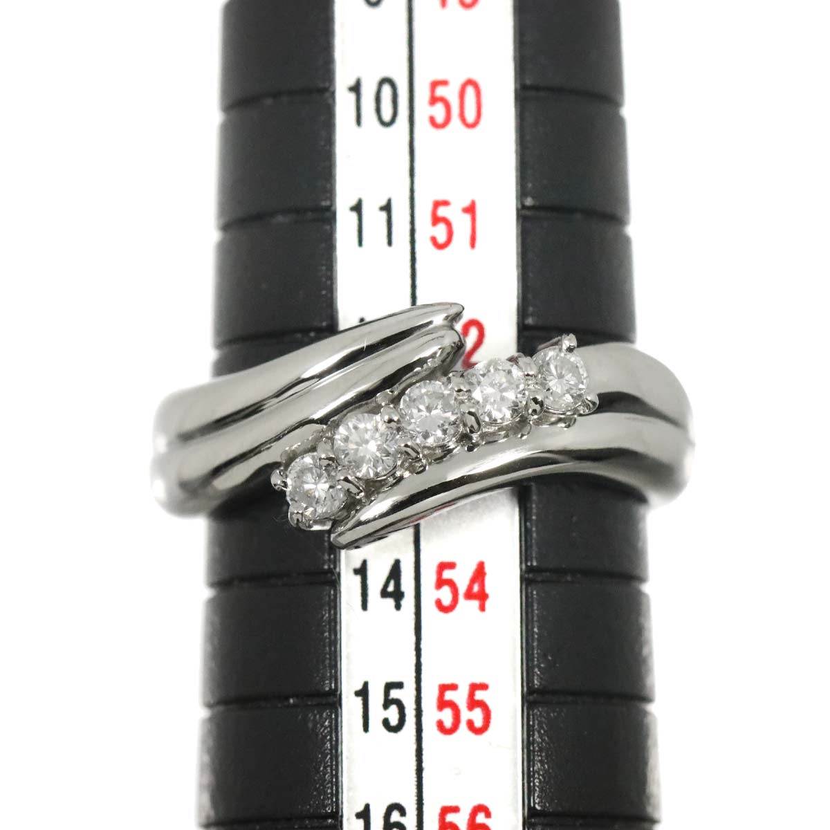 Diamond 0.30ct Ring Pt Platinum size6.25-6.5(US)