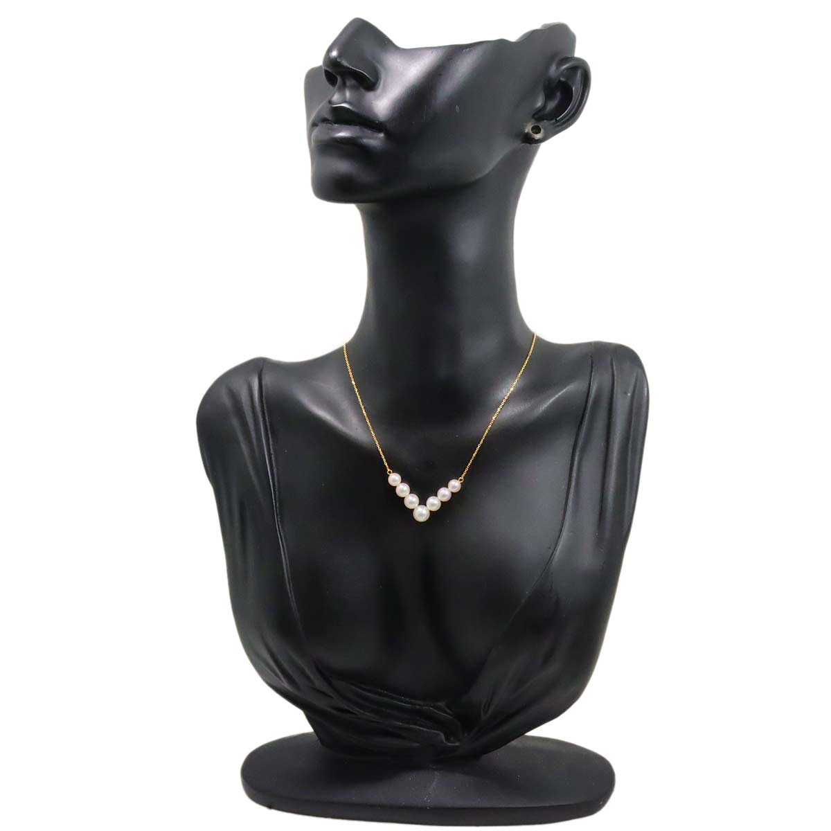 Akoya Pearl 6.4-5.0mm Necklace 18K K18 YG Yellow Gold 750