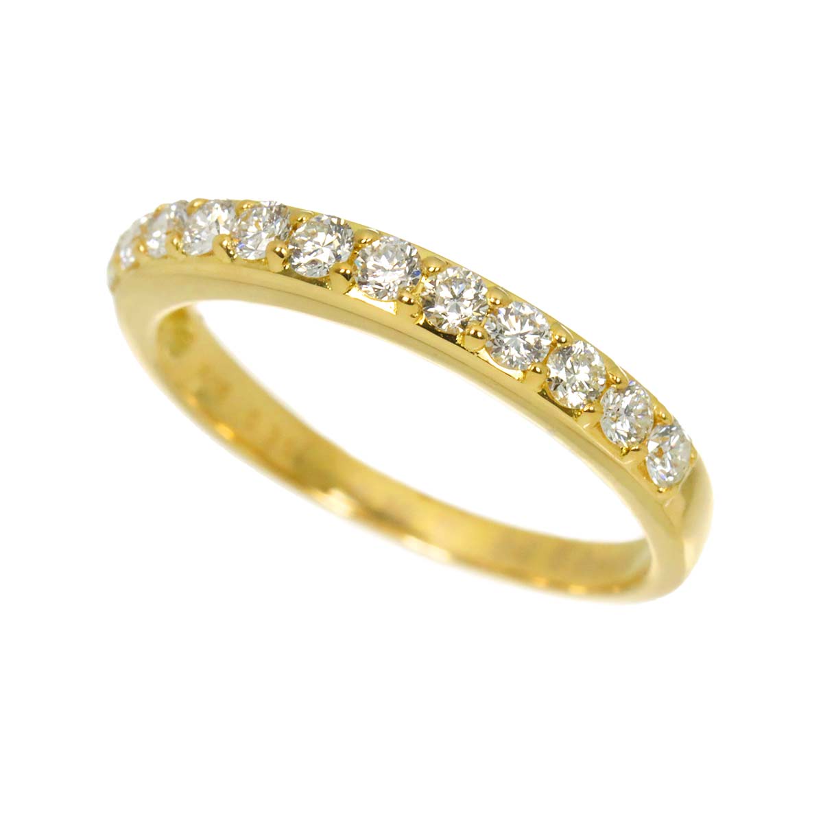 Diamond 0.31ct Ring 18K YG Yellow Gold 750 size3.75-4(US)