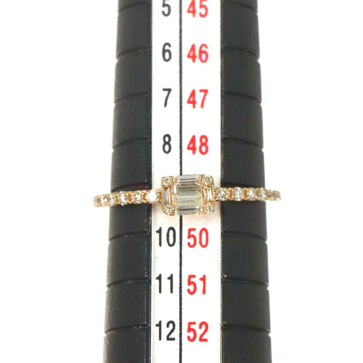 Diamond 0.20ct Ring 18K PG Pink Gold 750 Size4.75-5(US)