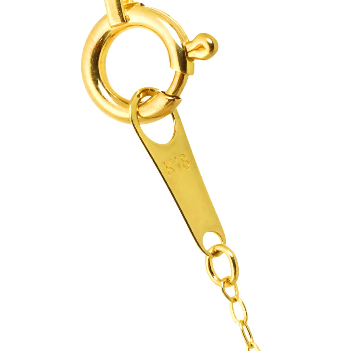 Diamond 0.50ct Necklace 18K YG Yellow Gold 750