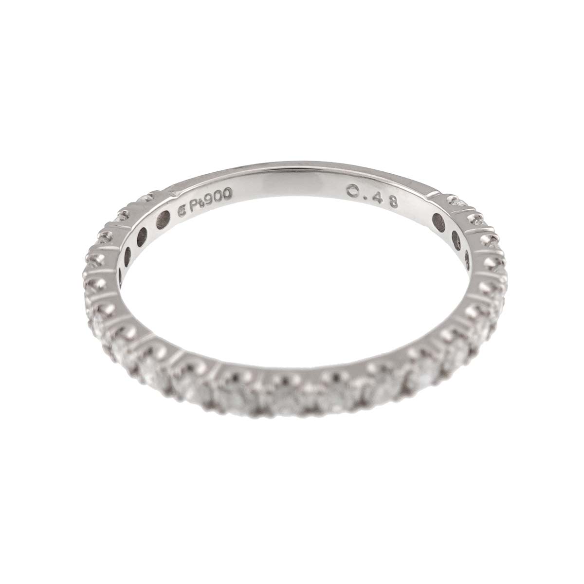 Diamond 0.48ct Ring Pt Platinum size6.25-6.5(US)