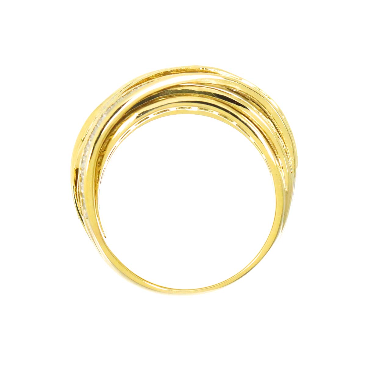 Diamond 3.00ct Ring 18K YG Yellow Gold 750 Size7.75-8(US)