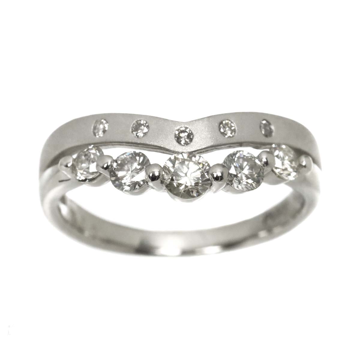 Diamond 0.50ct Ring Pt Platinum size5.25(US)