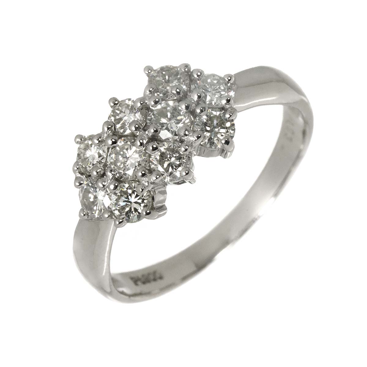 Diamond 1.03ct Ring Pt Platinum size7.5(US)