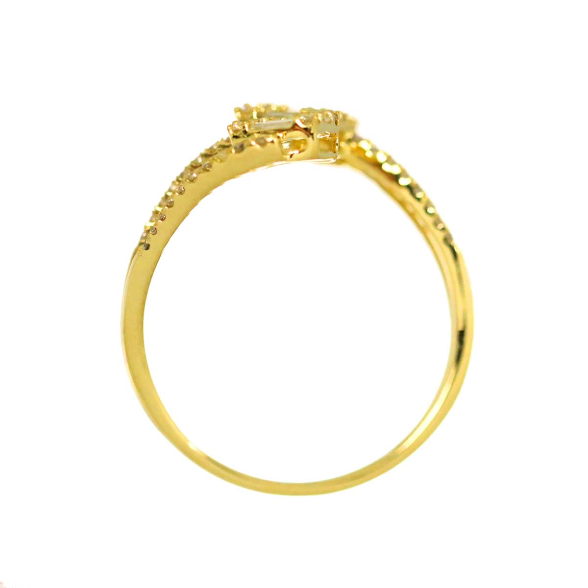 Diamond 0.50ct Ring 18K YG 750 Size6.25-6.5(US)