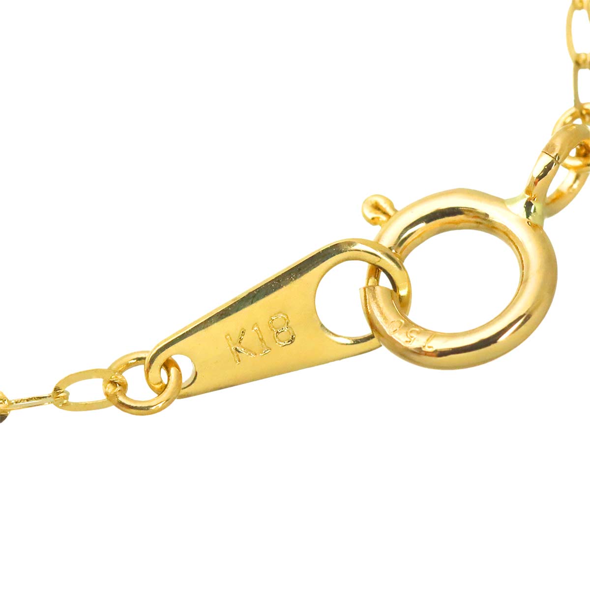 Diamond 0.20ct Necklace 18K YG Yellow Gold 750