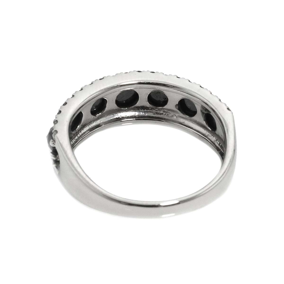 Black Diamond 1.39ct Diamond 0.31ct Ring Pt Platinum size6.25-6.5(US)