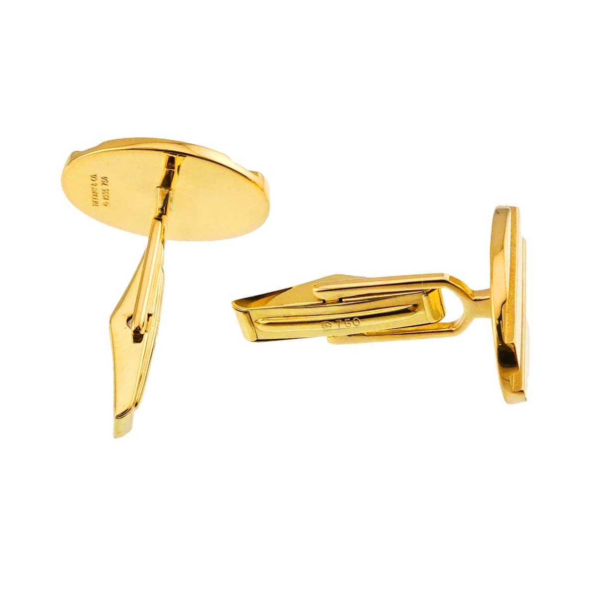 Cuff links 18K Yellow Gold 750