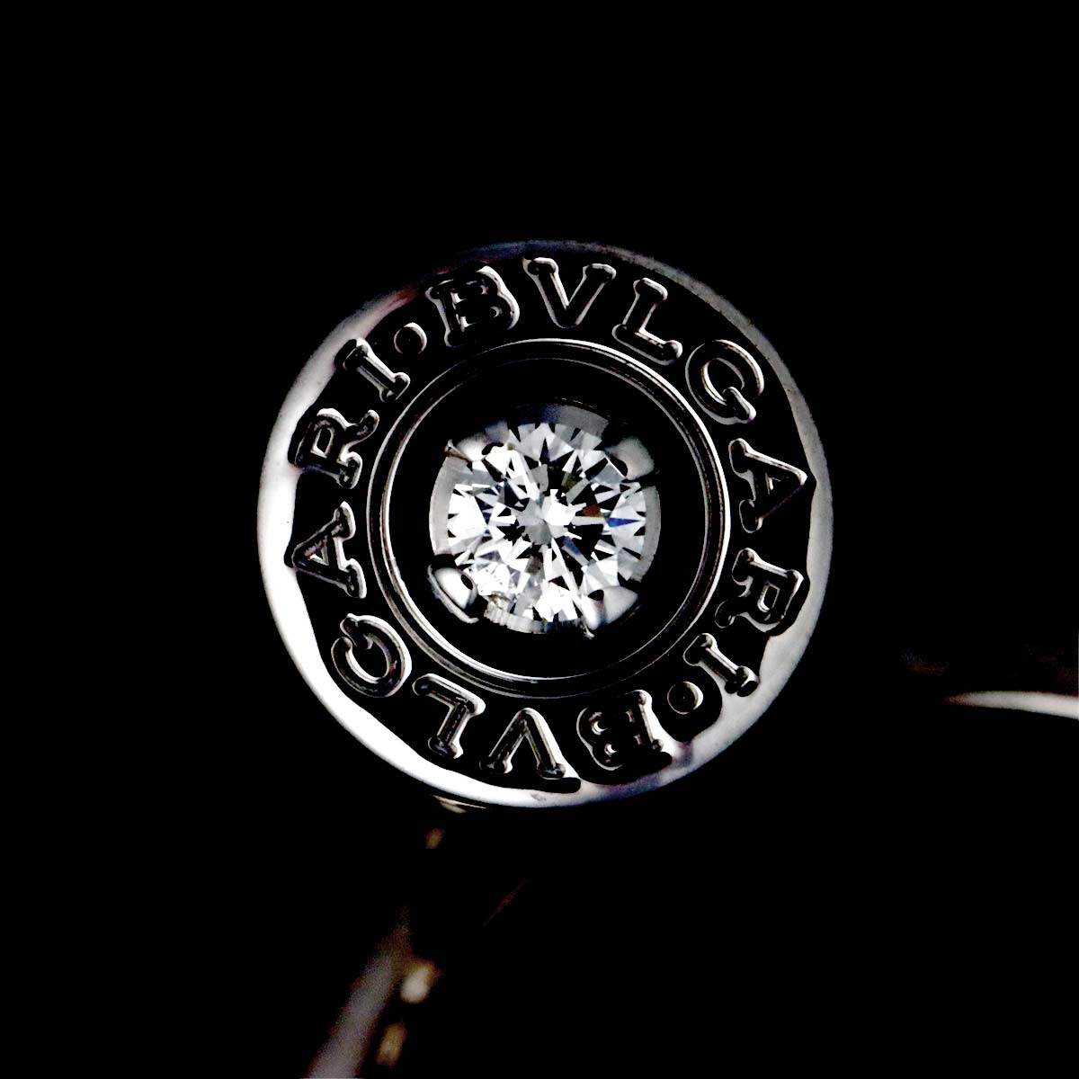 B-ZERO1 Element Diamond Ring 18K WG 750 size5.25-5.5(US)