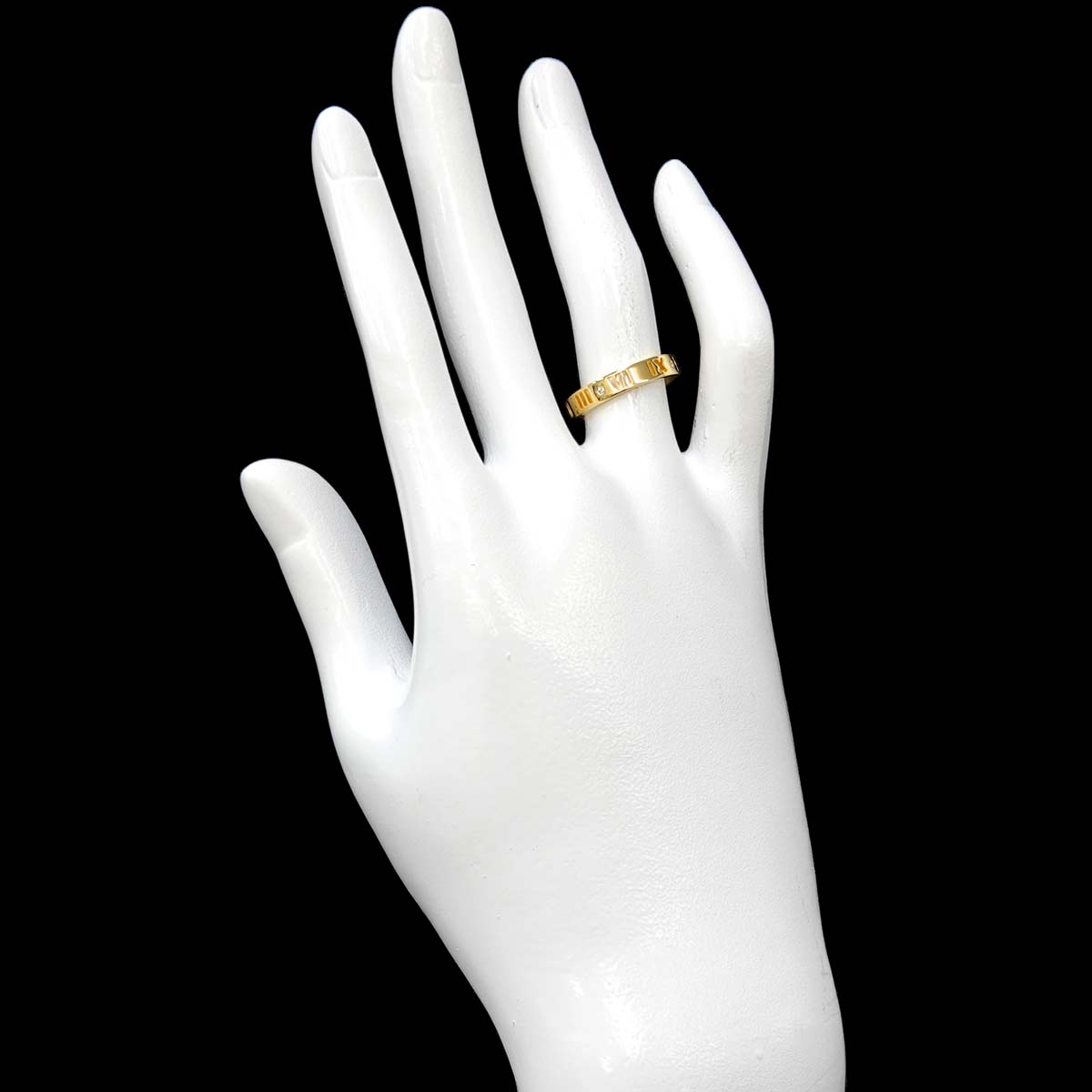 Atlas Diamond Ring 18K Yellow Gold 750 Size5-5.25(US)