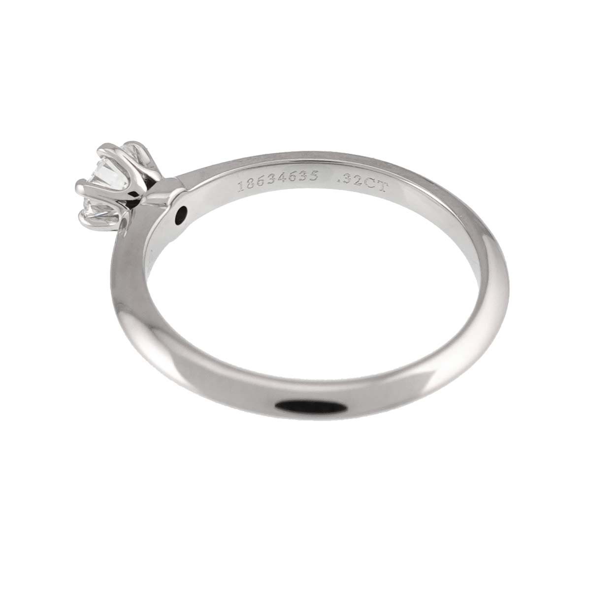 Diamond 0.32ct Ring Pt 4.75-5(US)