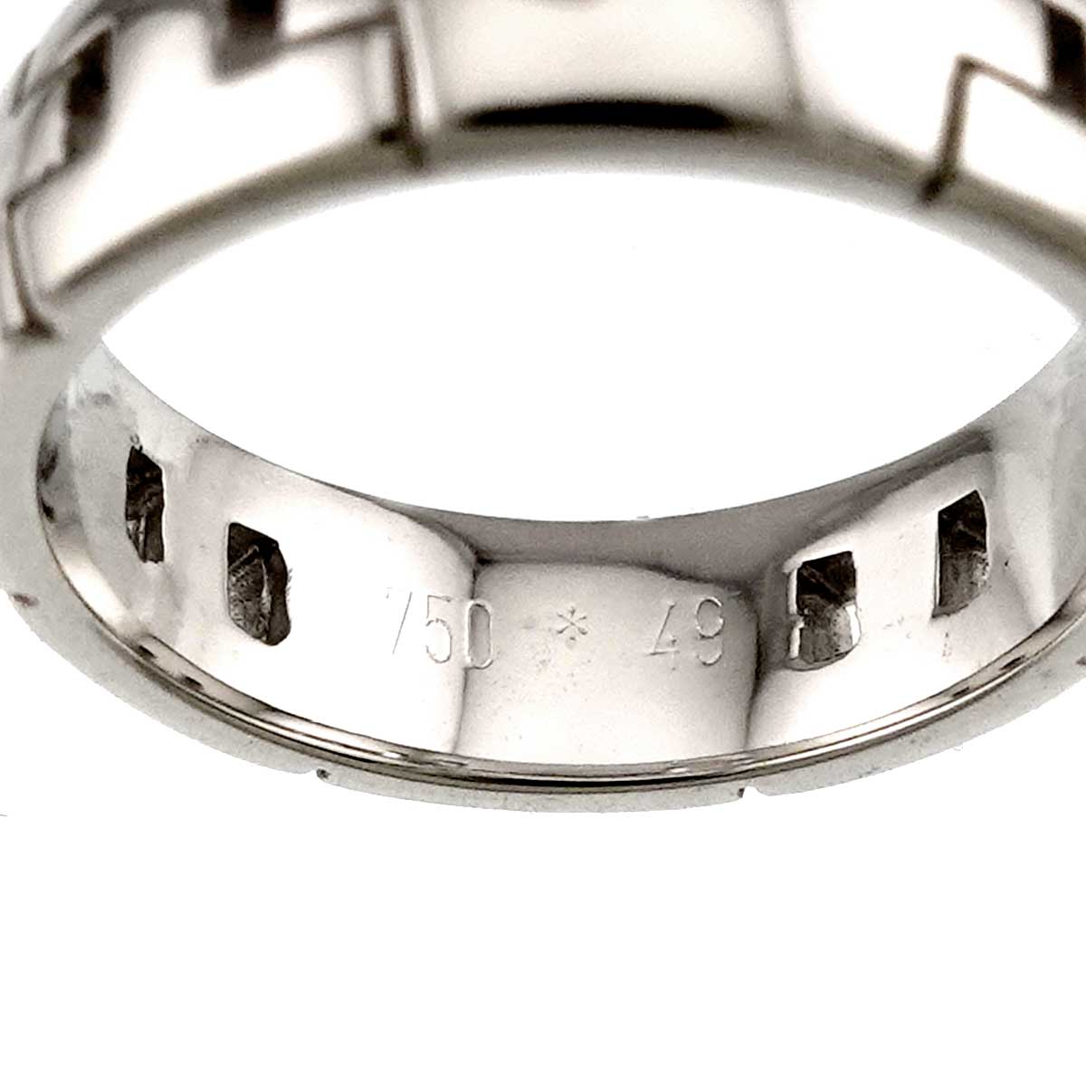 Hercules Ring 18K White Gold 750 Size49 4.5-4.75(US)
