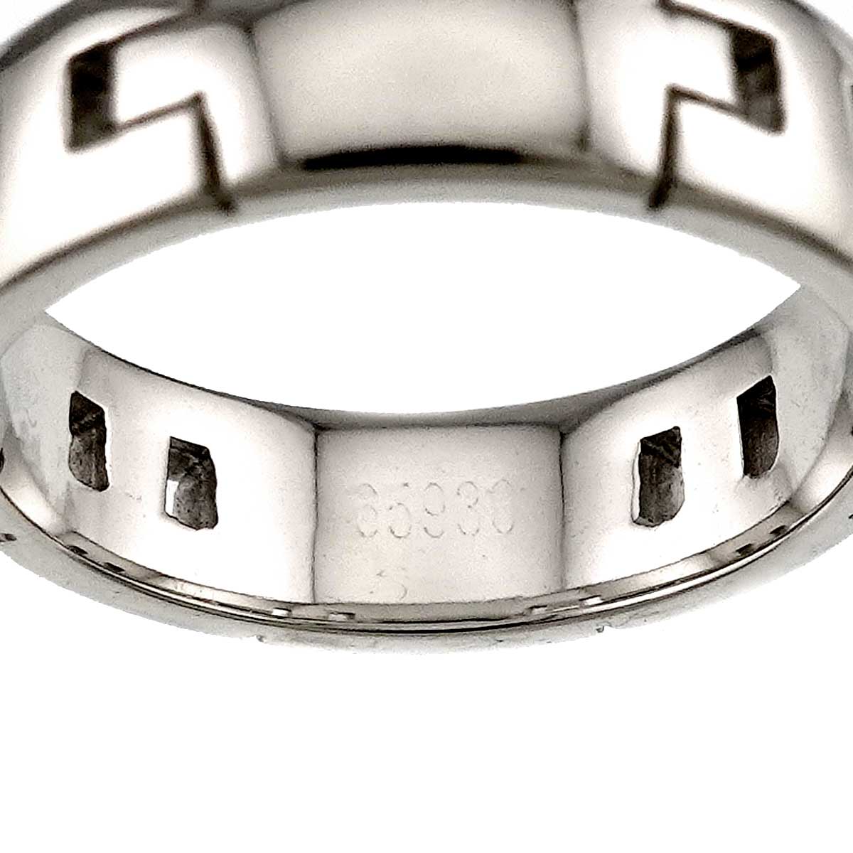 Hercules Ring 18K White Gold 750 Size49 4.5-4.75(US)