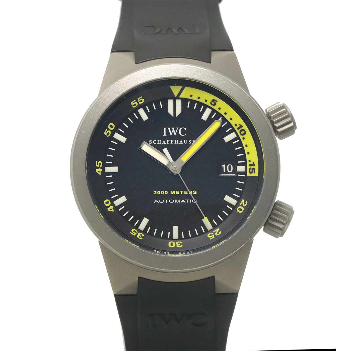 Aqua Timer 2000 IW353804 Automatic Black Dial Mens Watch