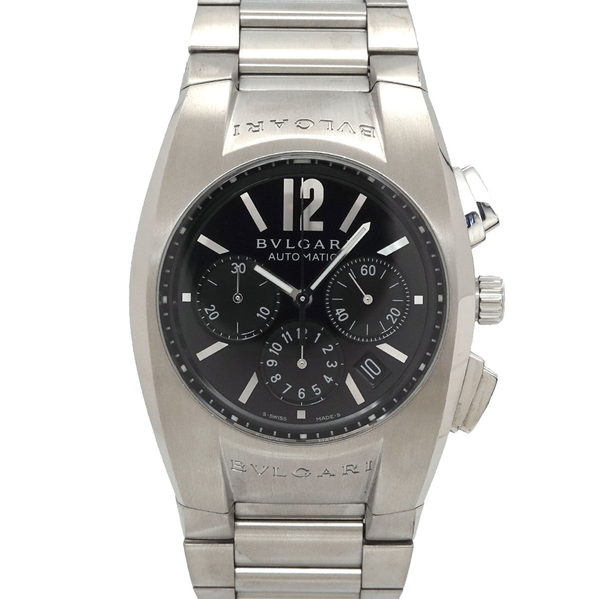 Elgon Chronograph Black Dial Automatic Rubber EG40SCH Mens