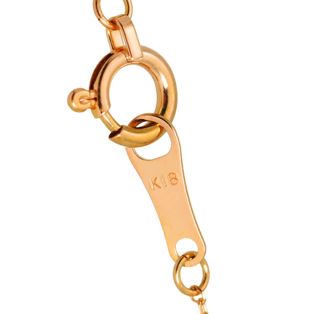 Diamond 0.10ct Necklace 18K Pink Gold 750