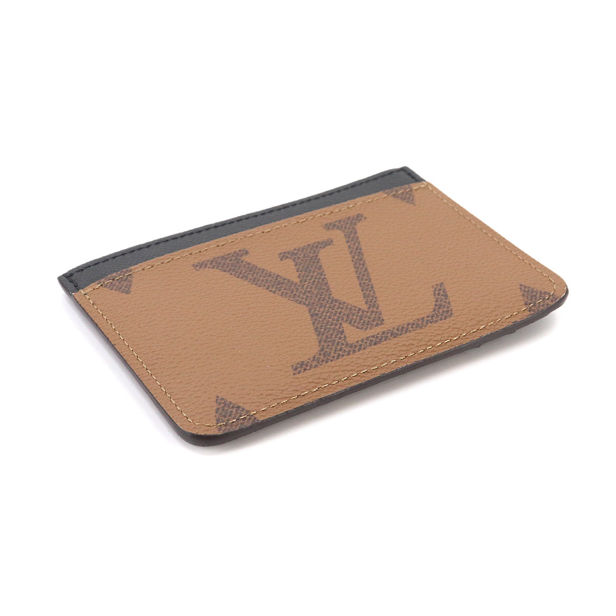 Monogram Reverse Porte Cartes LV Side Up Card Holder
