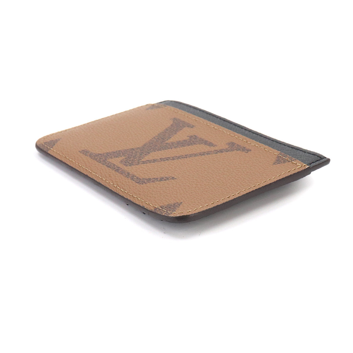 Monogram Reverse Porte Cartes LV Side Up Card Holder
