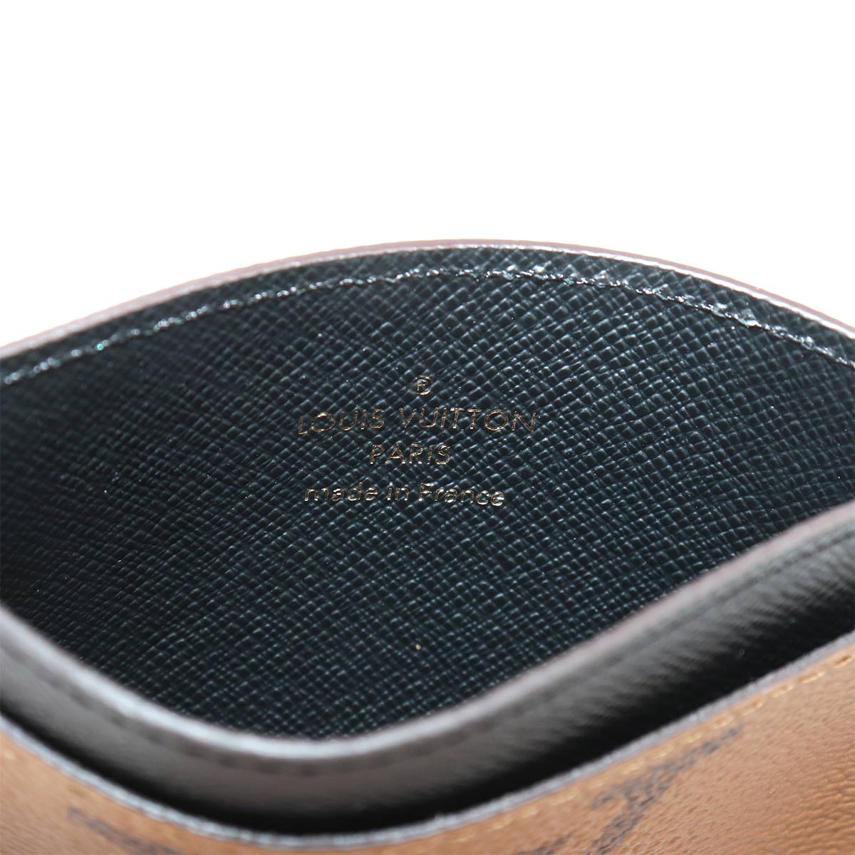 Monogram Reverse Porte Cartes LV Side Up Card Holder