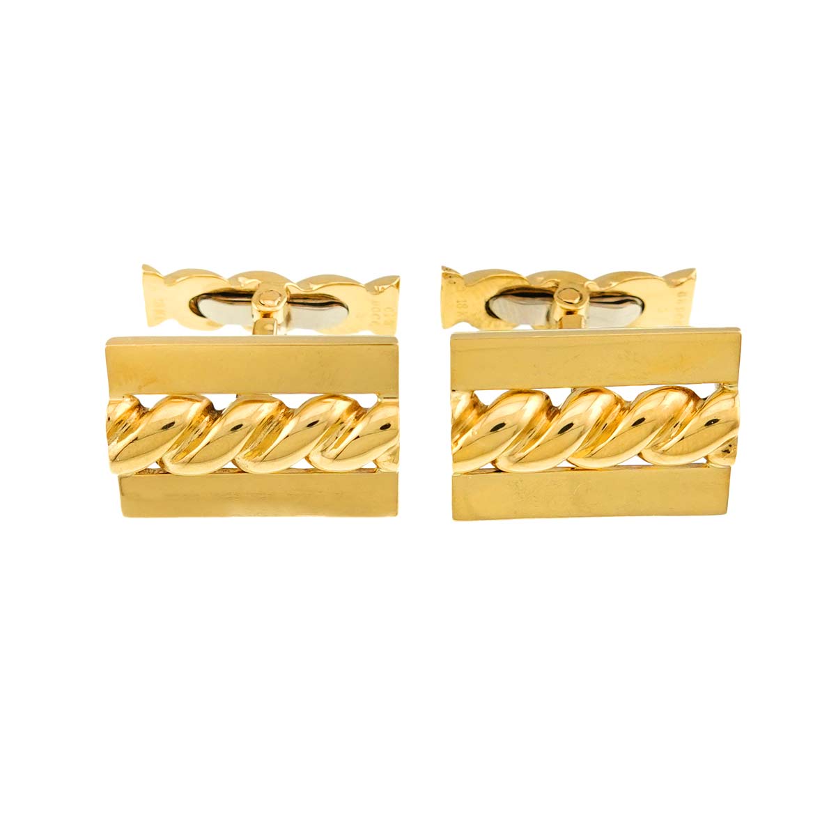 Cuff Links 18K YG 750