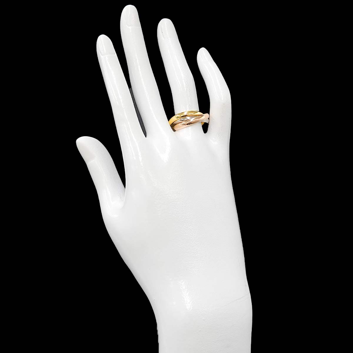 Trinity MM Ring 18K YG WG PG 750 Size52 5.75-6(US)