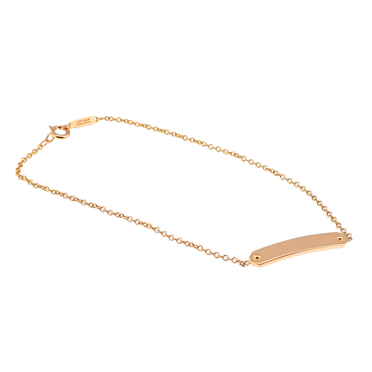 ID plate Bracelet 18K Pink Gold 750