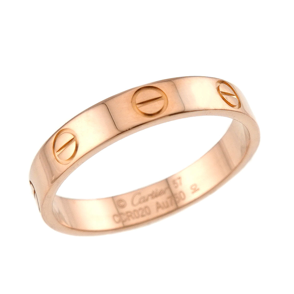 Mini Love Ring 18K Pink Gold 750 size57 7.5-7.75(US)