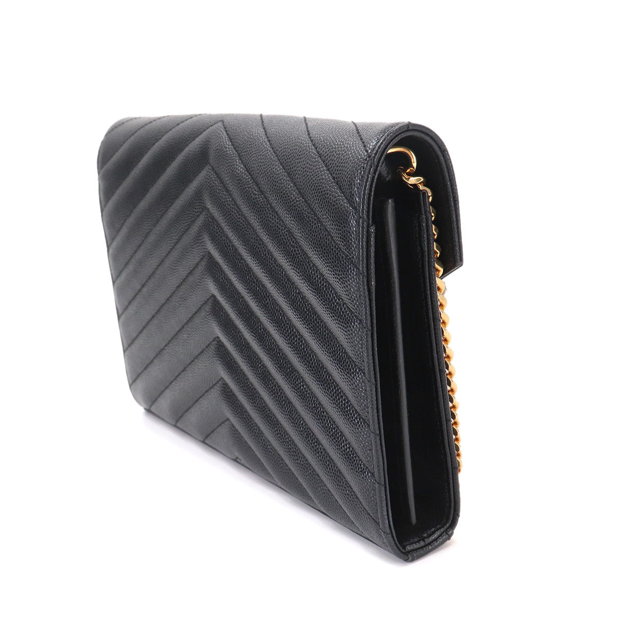 Cassandra Chain Wallet Leather Black 377828