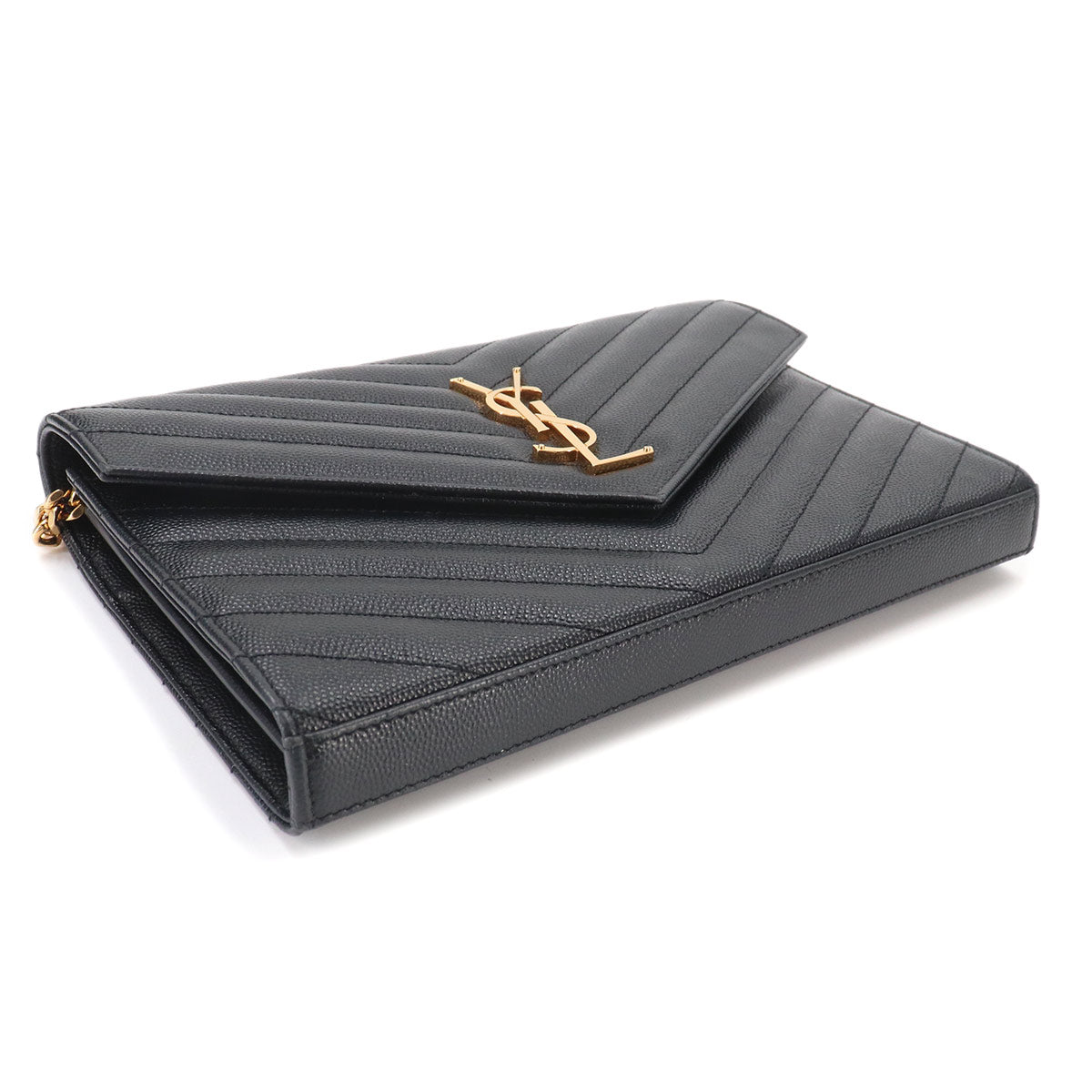 Cassandra Chain Wallet Leather Black 377828