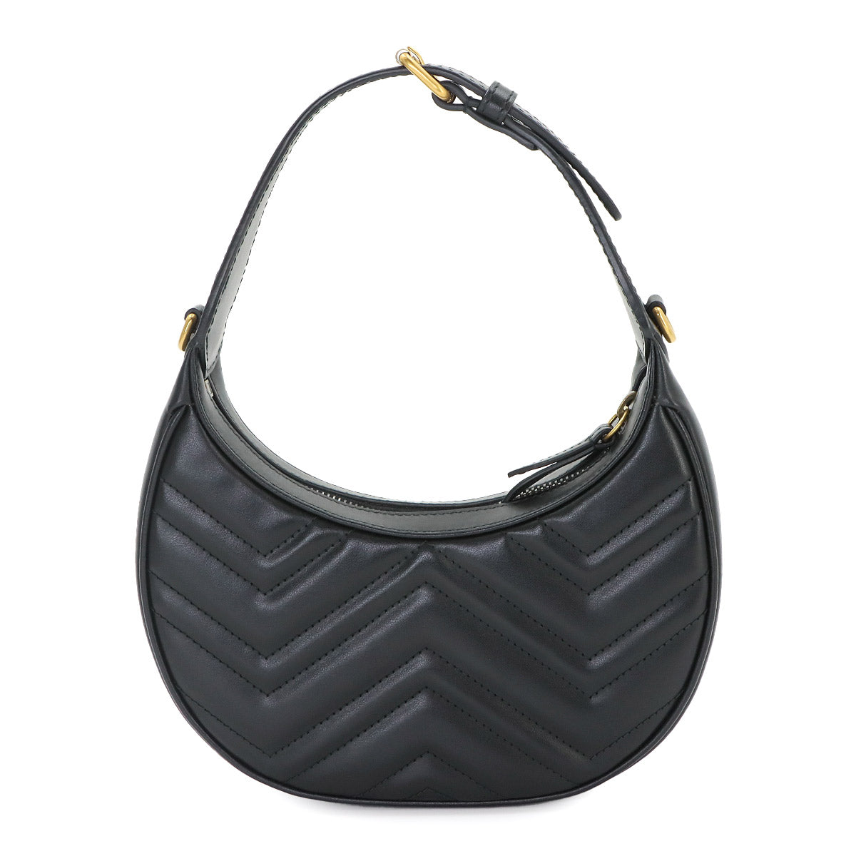 GG Marmont Half Moon Shaped Mini Hand Shoulder Bag Leather 699514