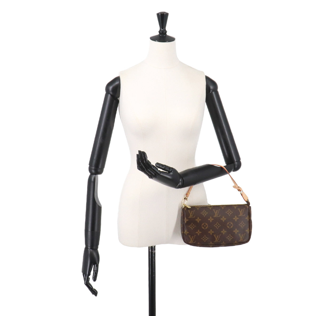 Monogram Pochette Accessoires Hand Bag Pouch Brown M51980