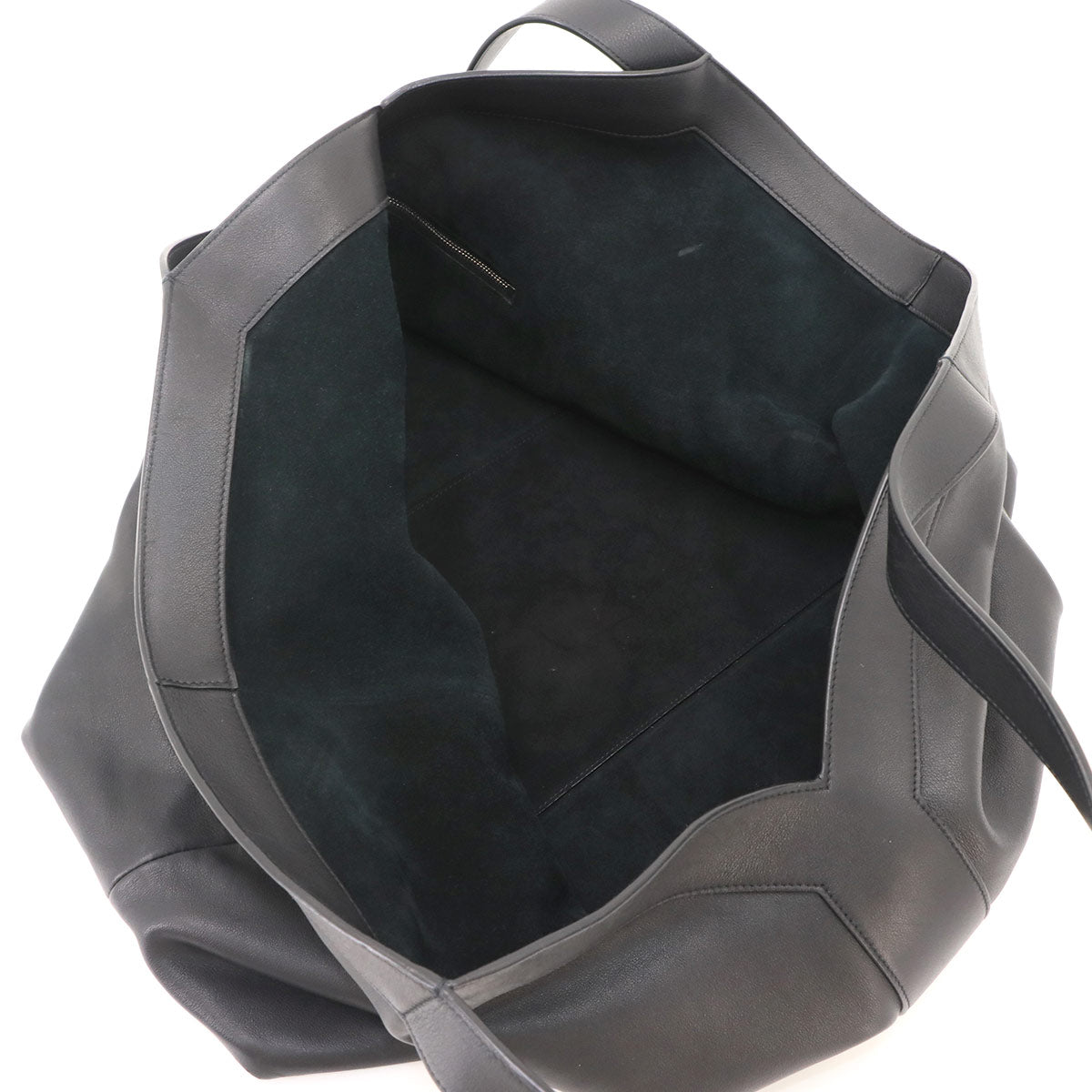 Y Large Tote Bag Leather Black 820672 Purse