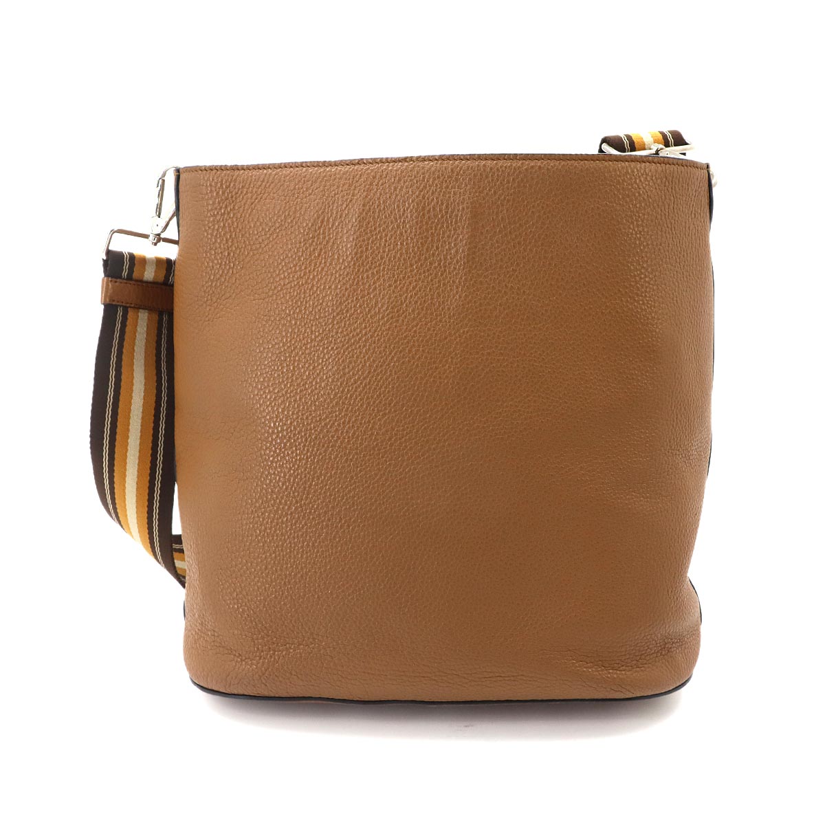 Shoulder Bag Leather Cannella Brown 1BE023 Emboss Logos