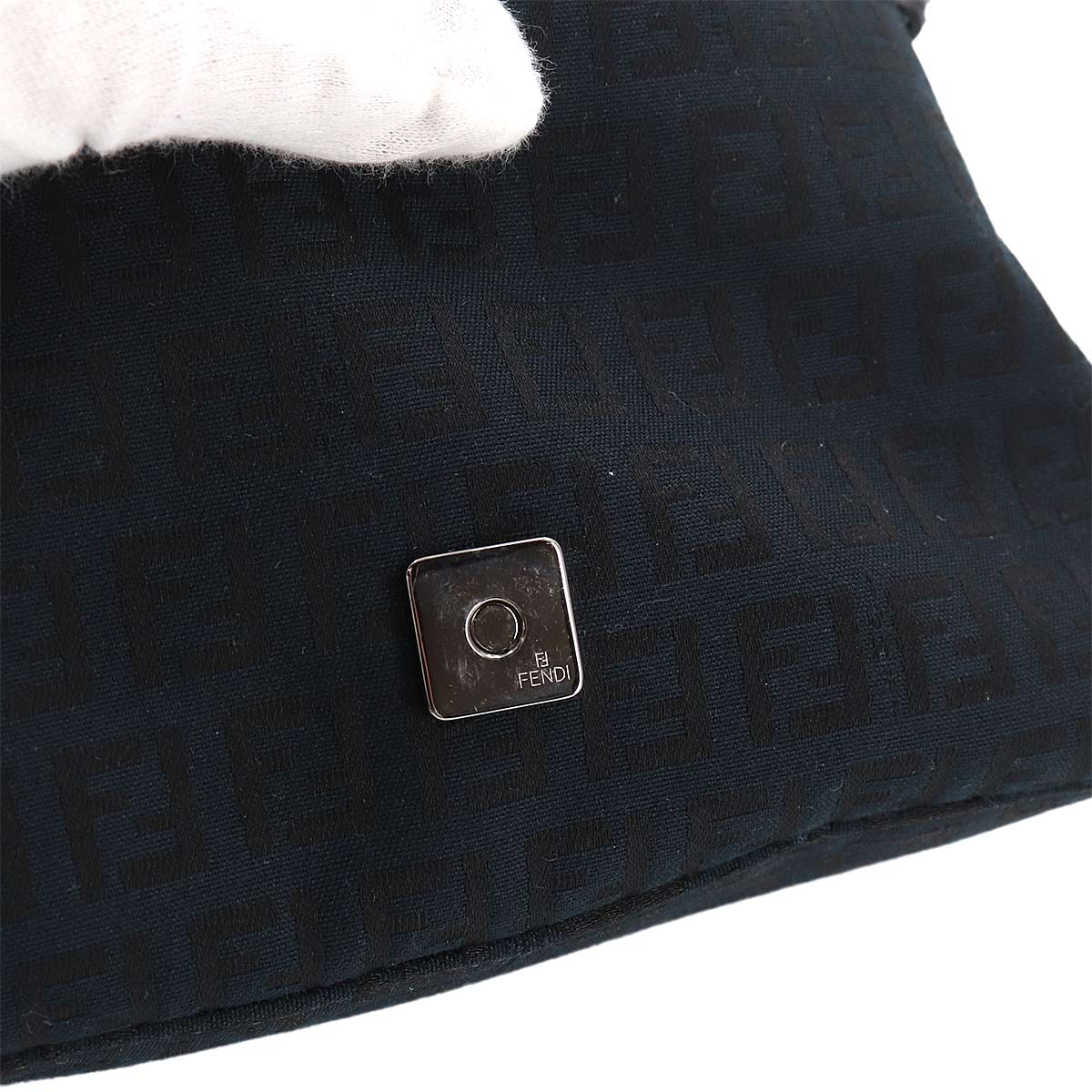 Zucchino Mini Mamma Baguette Shoulder Bag Canvas Black 8BR180